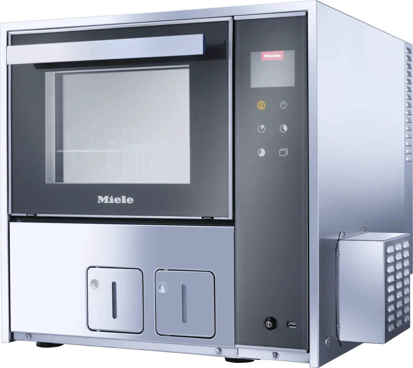 Miele PWD 8534 bänkmodell med instrumentkorgar i kammaren