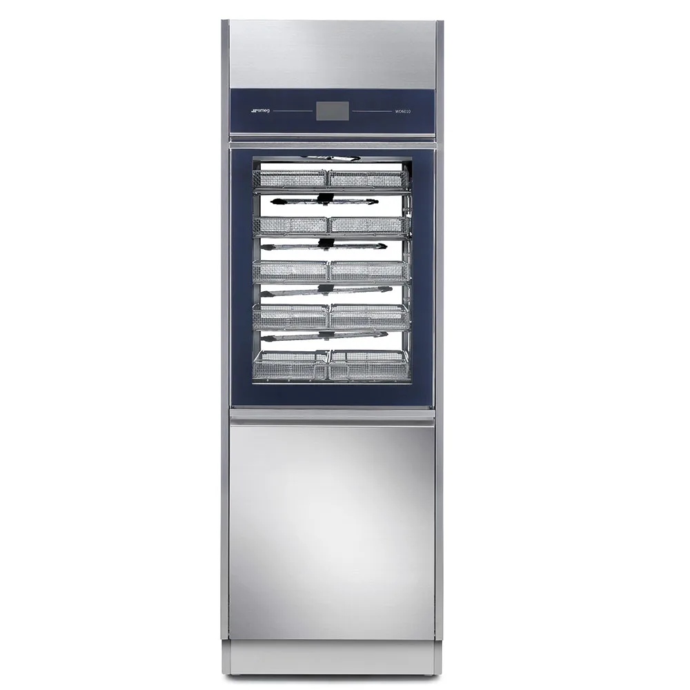 Smeg WD 6010 instrumentdiskdesinfektor med doseringsdunkar i underskåpet