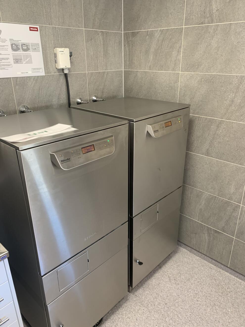 Två Miele Professional-diskdesinfektorer installerade hos en kund